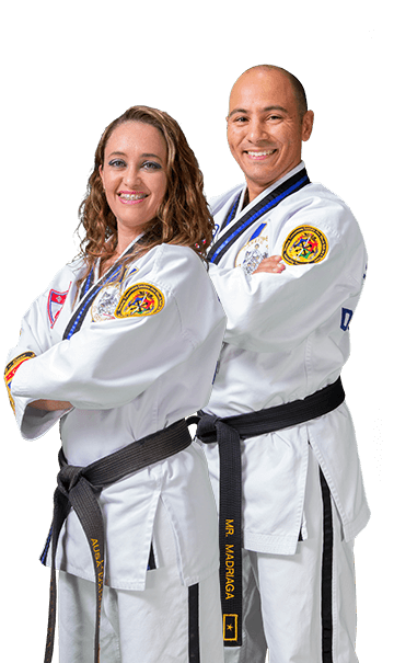 Master Daniel Madriaga and Mrs. Lorena Ausa Black Belt Attitude School